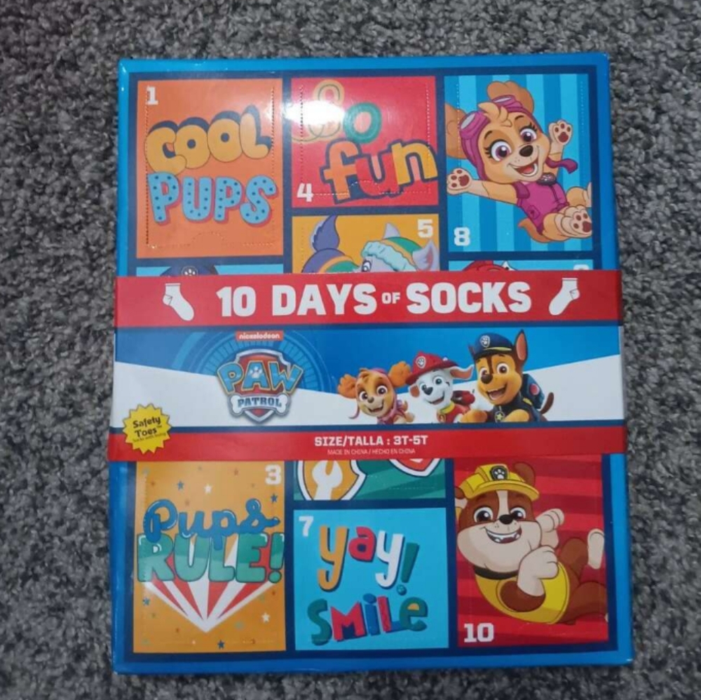 Paw Patrol 10 Days Of Socks Set